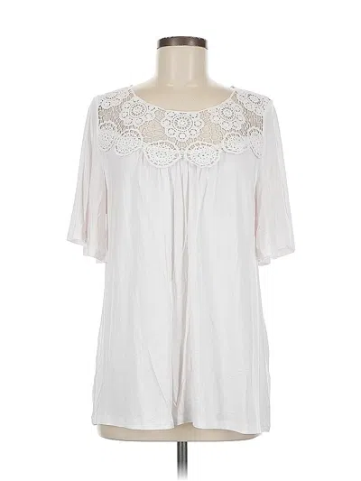 Pre-owned Jodifl Short Sleeve Blouse In White