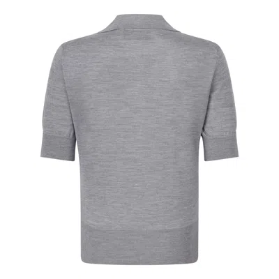 Ami Alexandre Mattiussi Ami Paris Grey Ivory Wool T-shirt In Gray
