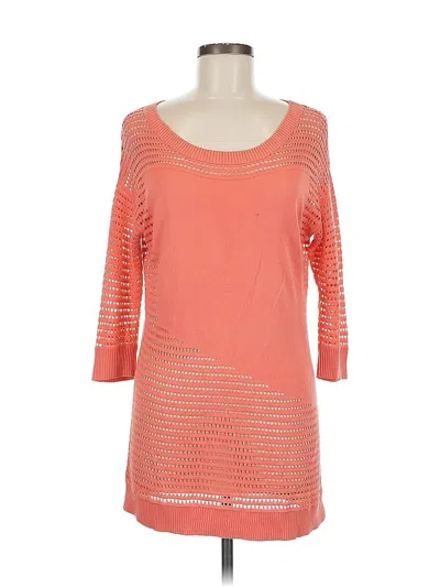 Pre-owned Per Se By Carlisle Pullover Sweater In Orange