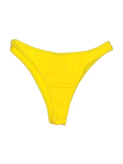 Pre-owned Kittenish Swimsuit Bottoms In Yellow