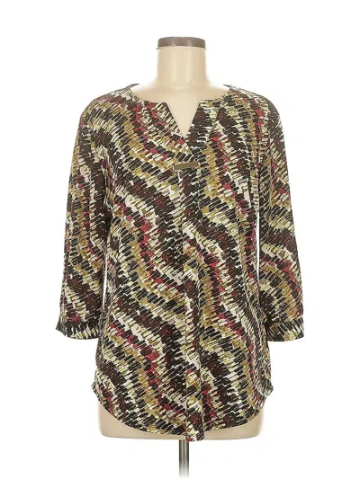 Pre-owned Db Established 1962 3/4 Sleeve Blouse In Green