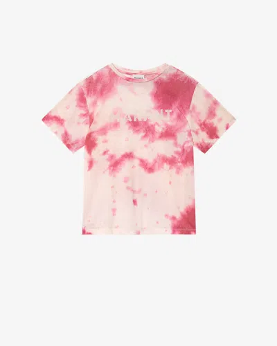 Isabel Marant Étoile T-shirt Zewel In Pink