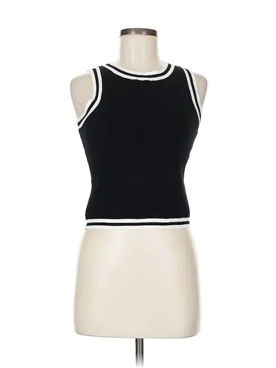 Pre-owned House Of Harlow 1960 Sleeveless Top Black Halter Neckline Tops