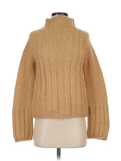 Pre-owned Dkny Jeans Turtleneck Sweater In Brown