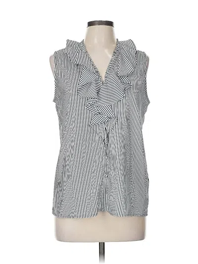 Pre-owned Karl Lagerfeld Sleeveless Blouse In Blue