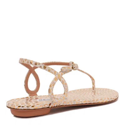 Aquazzura Soft Gold Goat Leather In Multi