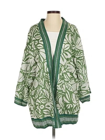 Pre-owned Galeries Lafayette Kimono In Green