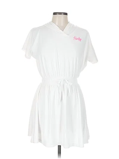 Pre-owned Hurley Casual Dress In White