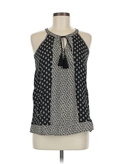 Papillon Sleeveless Blouse In Black