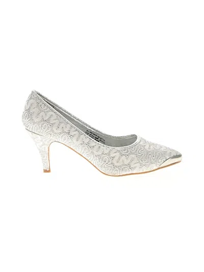 Pre-owned Wild Rose Heels In White