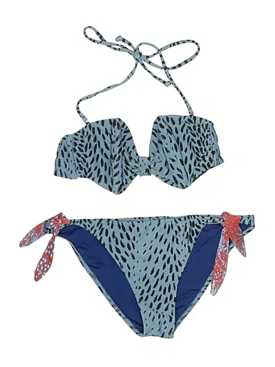 Pre-owned Stussy Two Piece Swimsuit In Blue