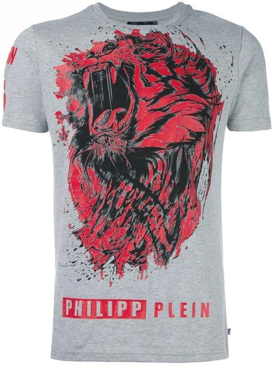 Shop Philipp Plein 'lion Roar' T-shirt