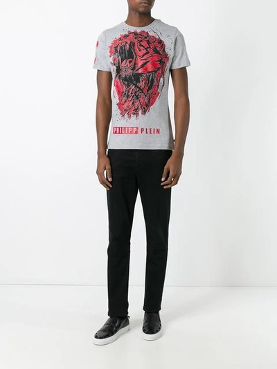 Shop Philipp Plein 'lion Roar' T-shirt