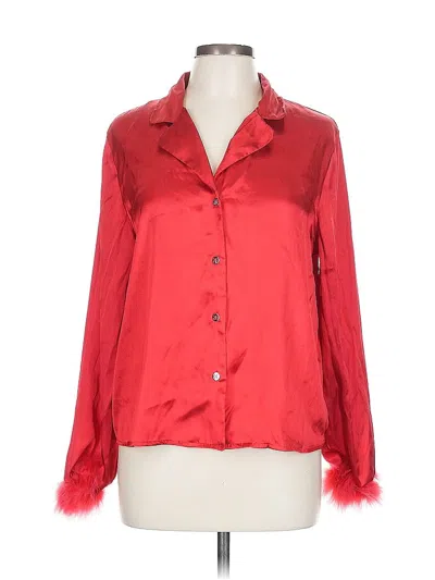 Pre-owned In Bloom By Jonquil Long Sleeve Blouse In Red