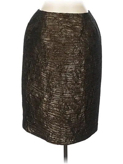 Pre-owned Carlisle Formal Skirt In Gold