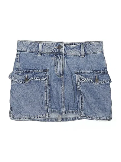 Pre-owned Garage Denim Skirt In Blue