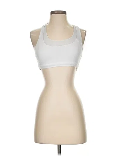Pre-owned Lululemon Athletica Sports Bra In White