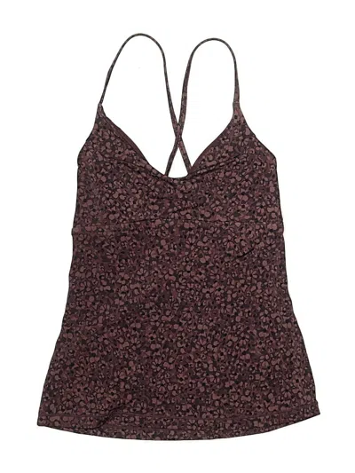 Pre-owned Athleta Swimsuit Top Brown Animal Print Pattern Swimwear