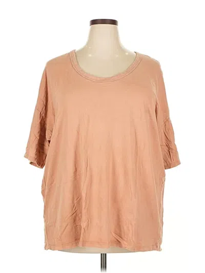 Pre-owned Aerie 3/4 Sleeve T-shirt In Brown