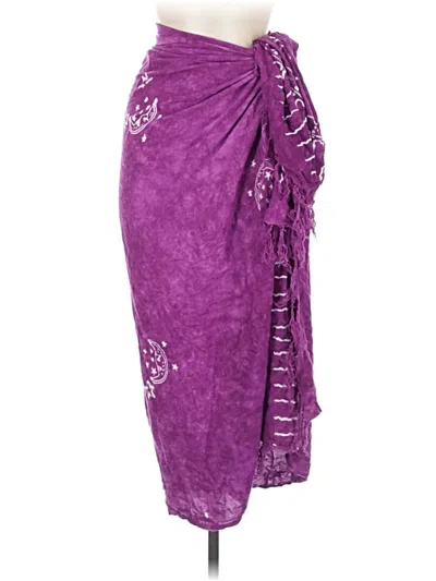 Pre-owned Unbranded Swimsuit Cover Up In Purple