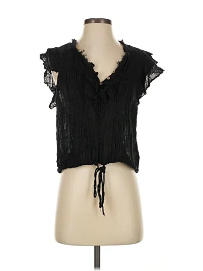Pre-owned Fp One Sleeveless Blouse In Black