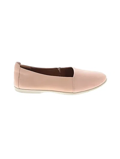 Pre-owned Unstructured By Clarks Flats In Pink