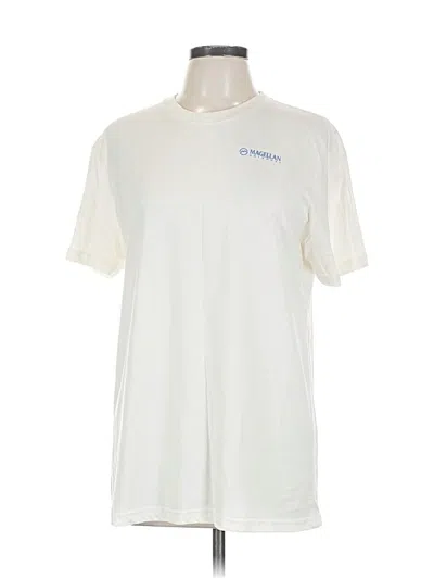 Pre-owned Magellan Outdoors Short Sleeve T-shirt In White