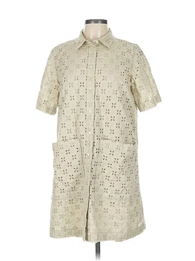 Pre-owned Gap Short Sleeve Button Down Shirt In White