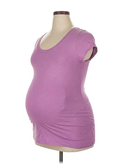Pre-owned Liz Lange Maternity Tank Top Purple Sweetheart Neckline Tops