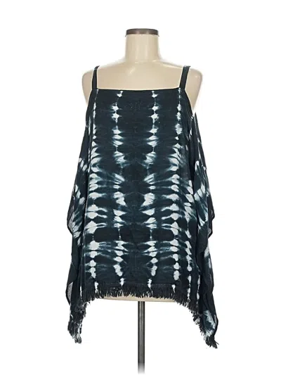 Pre-owned Elan Sleeveless Blouse In Blue