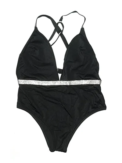 Pre-owned Victoria's Secret Two Piece Swimsuit In Black
