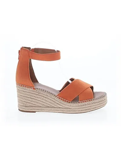 Pre-owned Nordstrom Rack Wedges In Orange