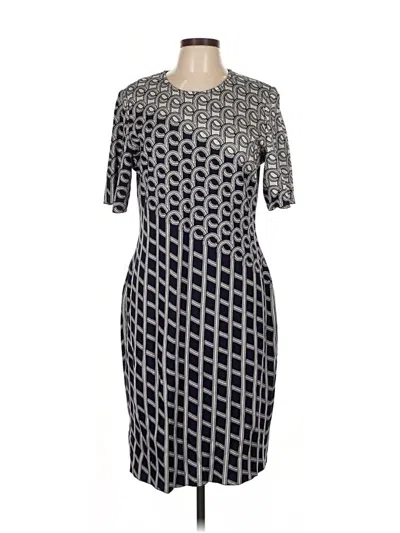 Pre-owned St John Cocktail Dress In Gray