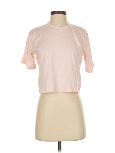 Pre-owned Hollister Short Sleeve T-shirt In Pink