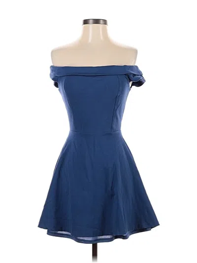 Pre-owned Lulus Cocktail Dress In Blue