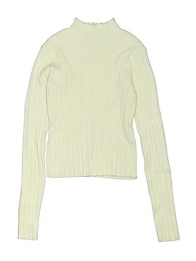 Pre-owned Zara Kids' Long Sleeve Turtleneck In White
