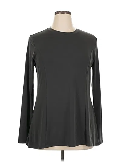 Pre-owned Zenana Long Sleeve T-shirt In Gray