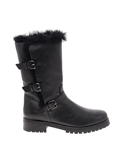 Pre-owned Sartore Boots In Black