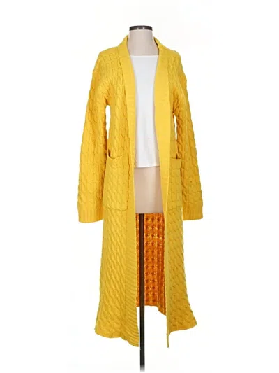 Pre-owned Unbranded Cardigan Sweater In Yellow