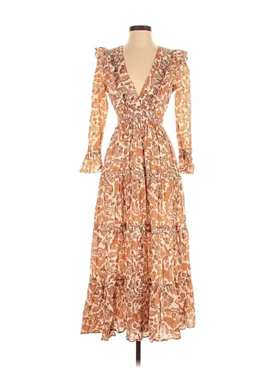 Pre-owned Maje Casual Dress In Brown