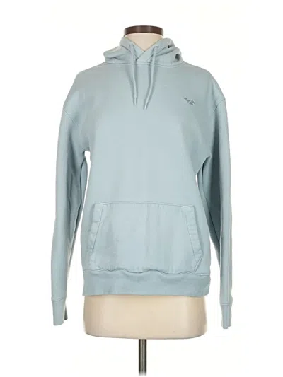 Pre-owned Hollister Pullover Hoodie In Blue