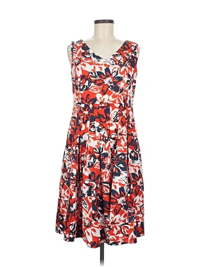 Pre-owned Jones New York Collection Casual Dress In Red