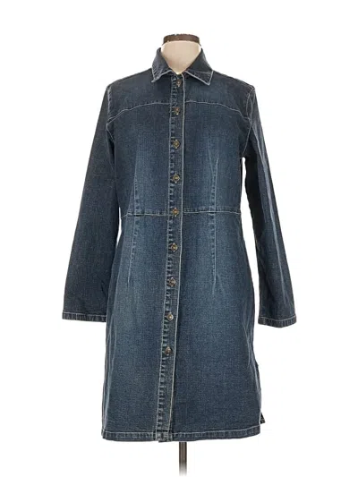 Pre-owned Live A Little Coat In Blue