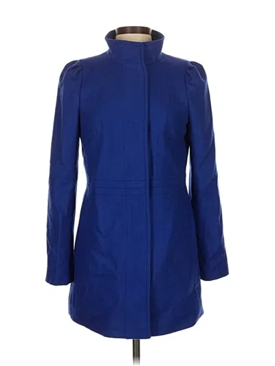 Pre-owned Banana Republic Wool Coat In Blue