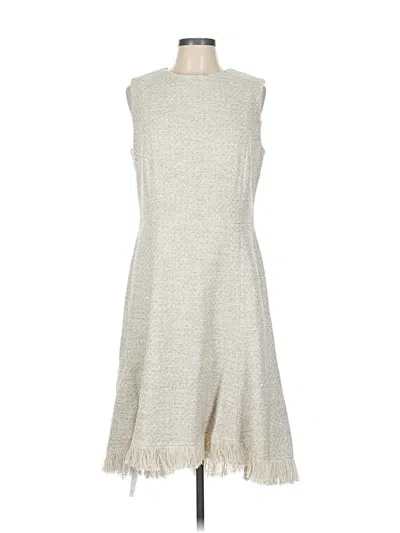 Pre-owned Mm. Lafleur Casual Dress In White
