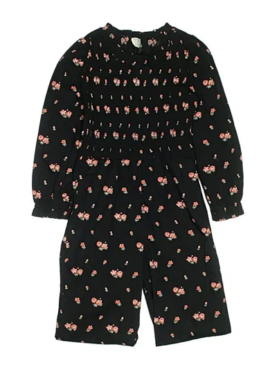 Pre-owned Crewcuts Kids' Romper In Black
