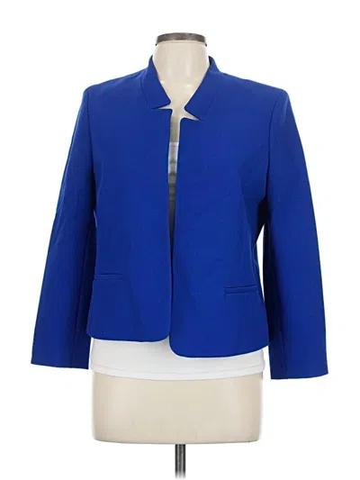 Pre-owned Ann Taylor Blazer Jacket In Blue