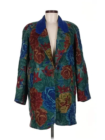 Pre-owned Kenzo Wool Blazer Jacket In Blue