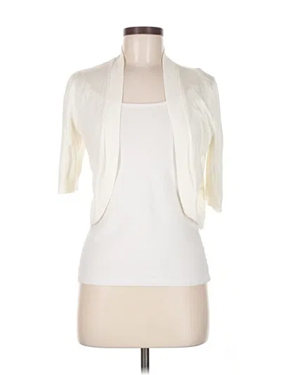 Pre-owned Polo Ralph Lauren Cardigan Sweater In White