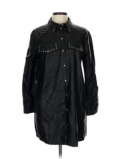 Pre-owned Zara Raincoat In Black